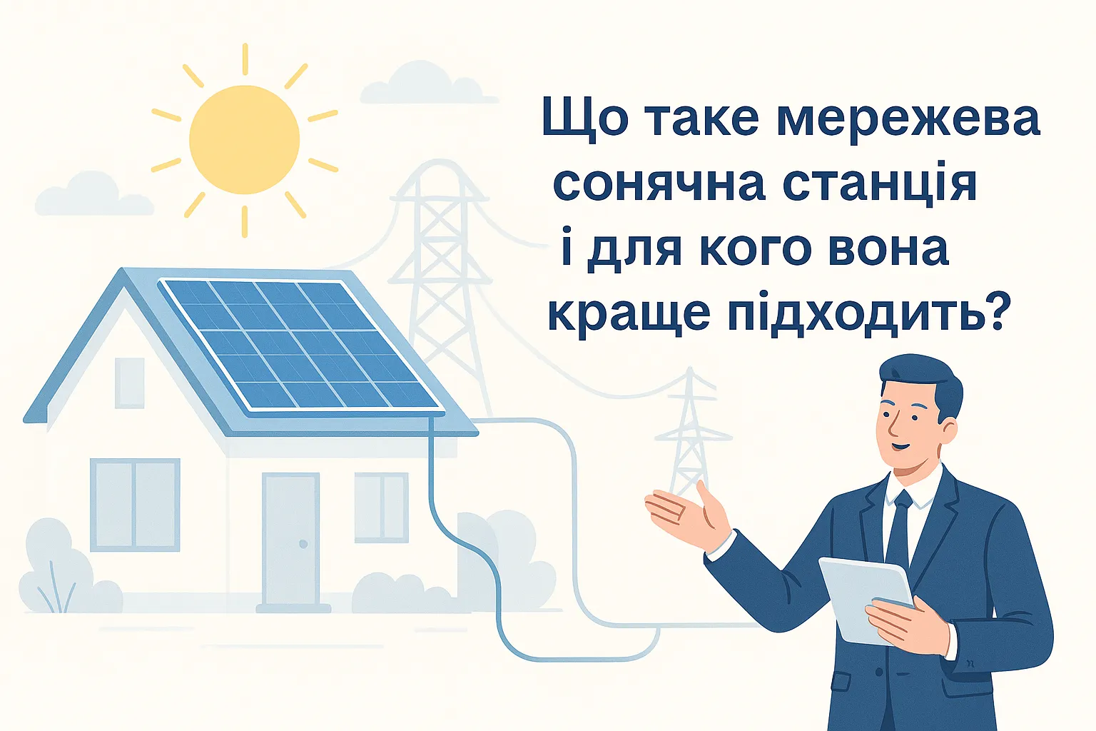 Що таке мережева сонячна станція і для кого вона краще підходить