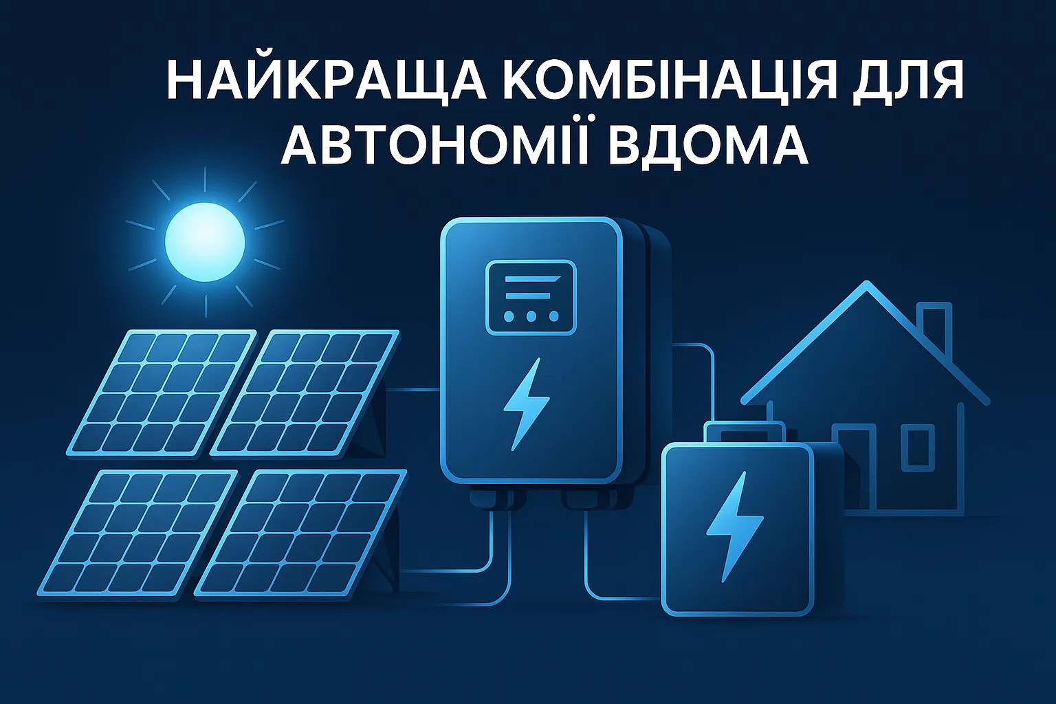 6 кВт, 8 панелей, 20 кВт⋅год — найкраща комбінація для автономії вдома